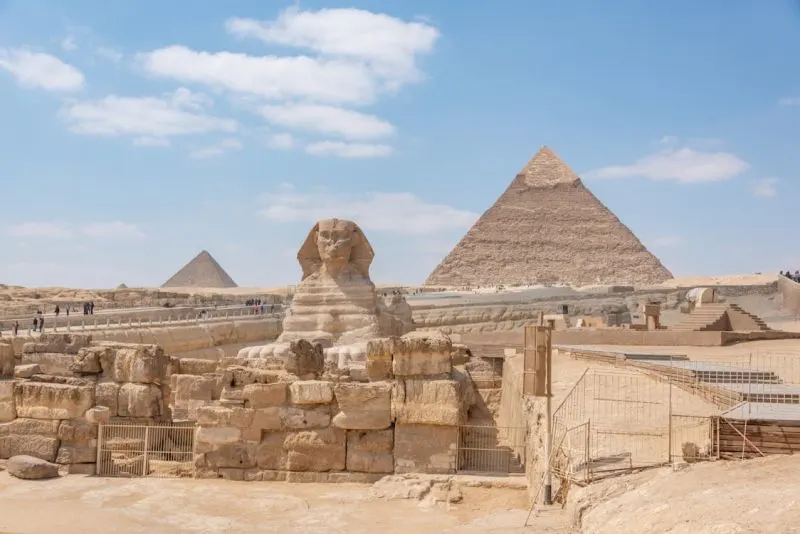 Explore the Pyramids of Giza and the Great Sphinx in Cairo during your luxury Egypt and Jordan tours.